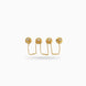 Gold Plated Single Ad Kurta Buttons