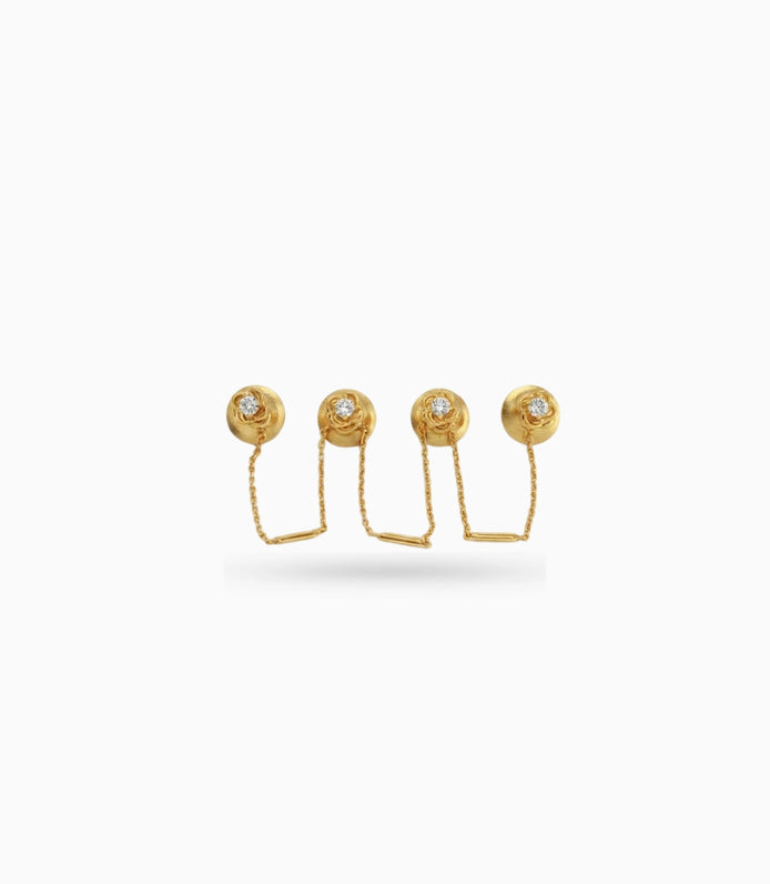 Gold Plated Single Ad Kurta Buttons