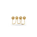Gold Plated Square AD Kurta Buttons