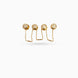 Gold Plated Square Cluster AD Kurta Buttons