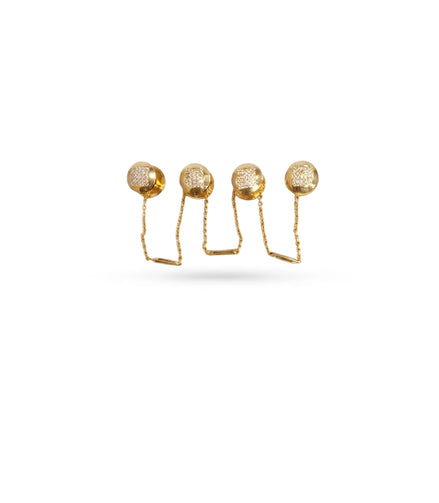 Gold Plated Square Cluster AD Kurta Buttons