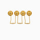 Gold Plated Timeless Beauty Kurta Buttons