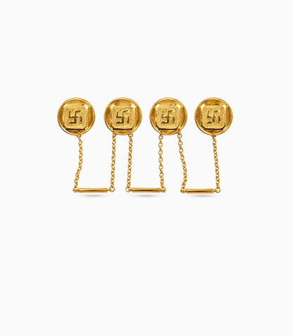 Gold Plated Timeless Beauty Kurta Buttons