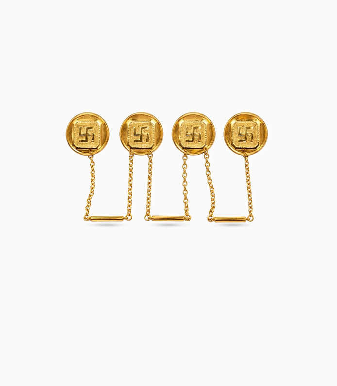 Gold Plated Timeless Beauty Kurta Buttons