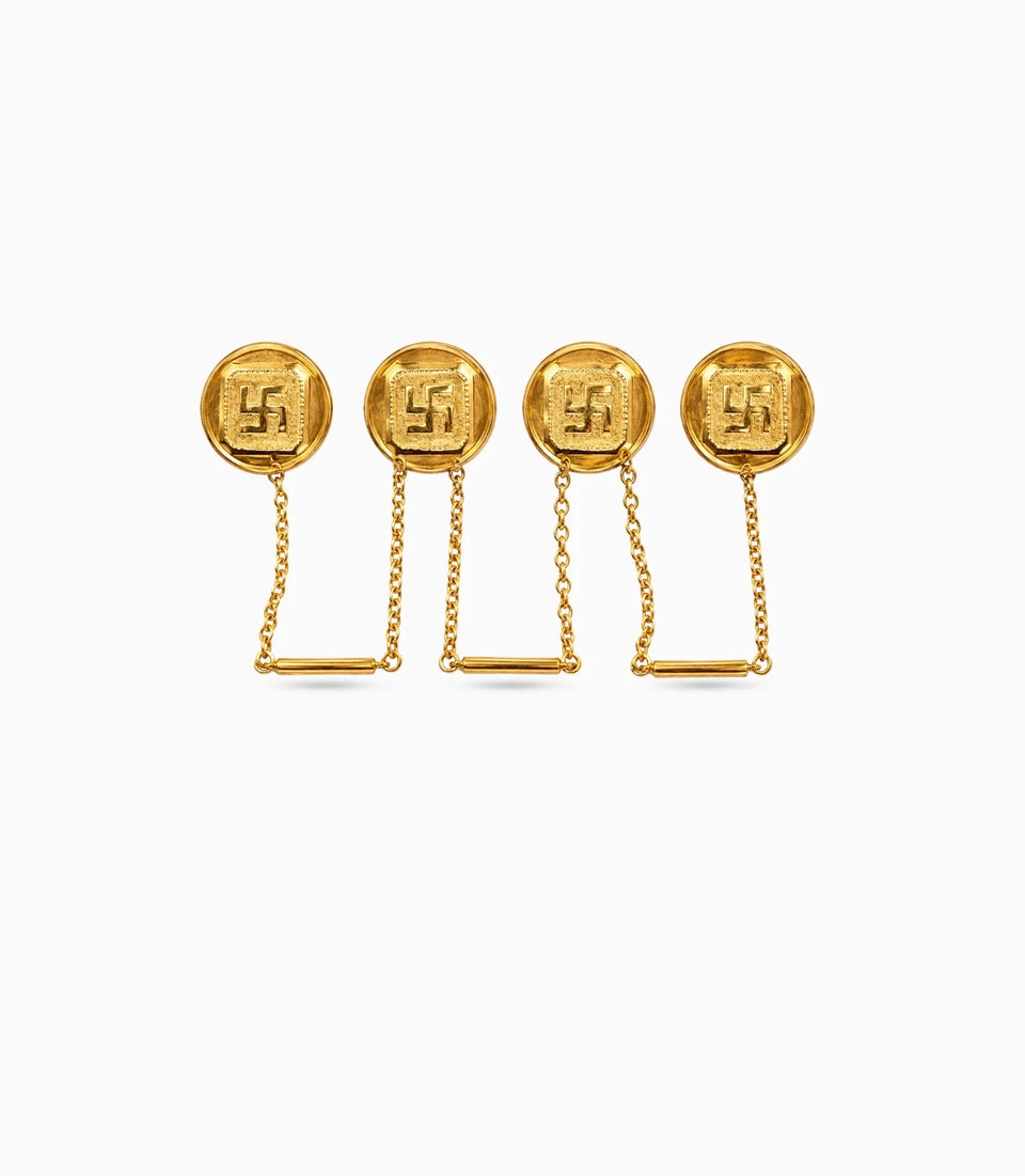 Gold Plated Timeless Beauty Kurta Buttons