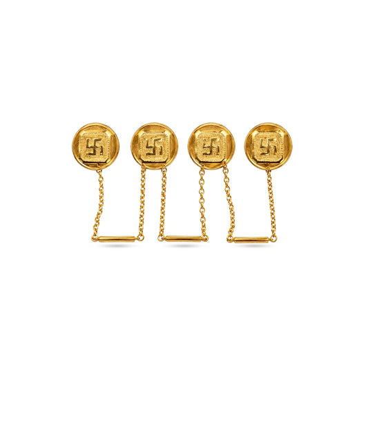 Gold Plated Timeless Beauty Kurta Buttons