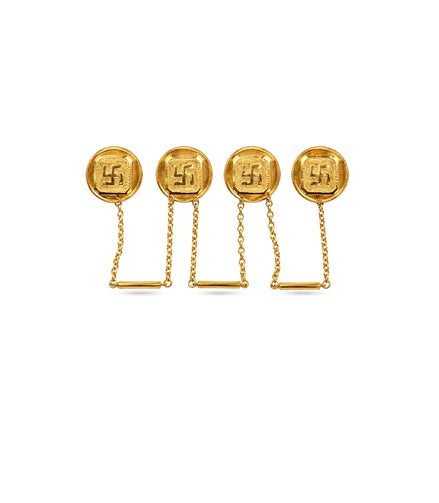 Gold Plated Timeless Beauty Kurta Buttons