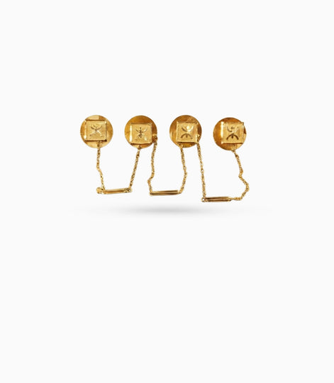 Gold Plated Elegant Heritage Kurta Buttons