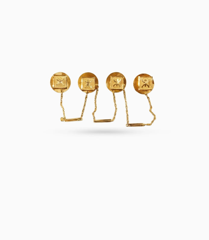 Gold Plated Elegant Heritage Kurta Buttons