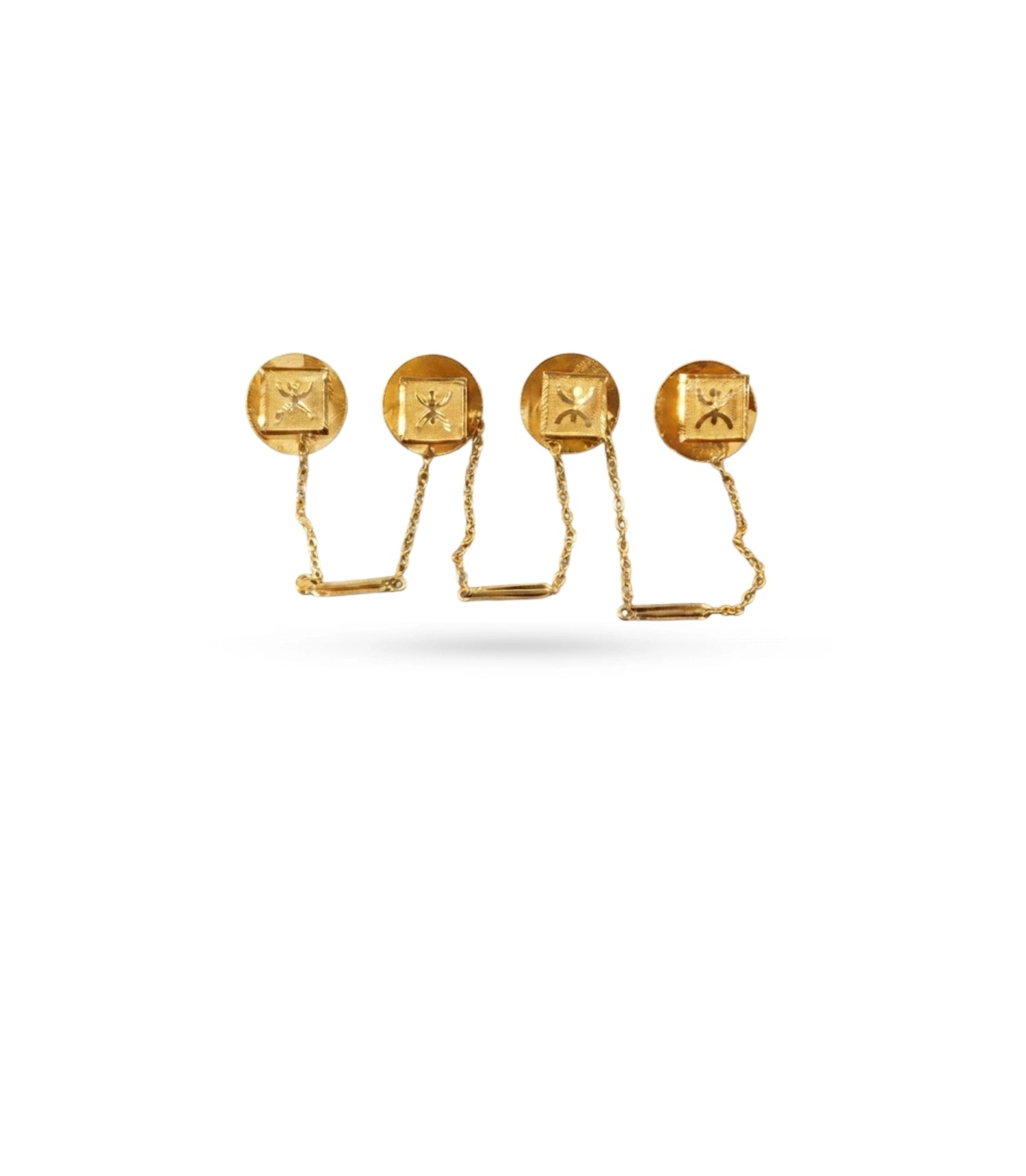 Gold Plated Elegant Heritage Kurta Buttons