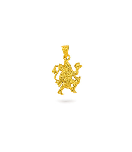 Gold Plated Hanuman Ji Pendant