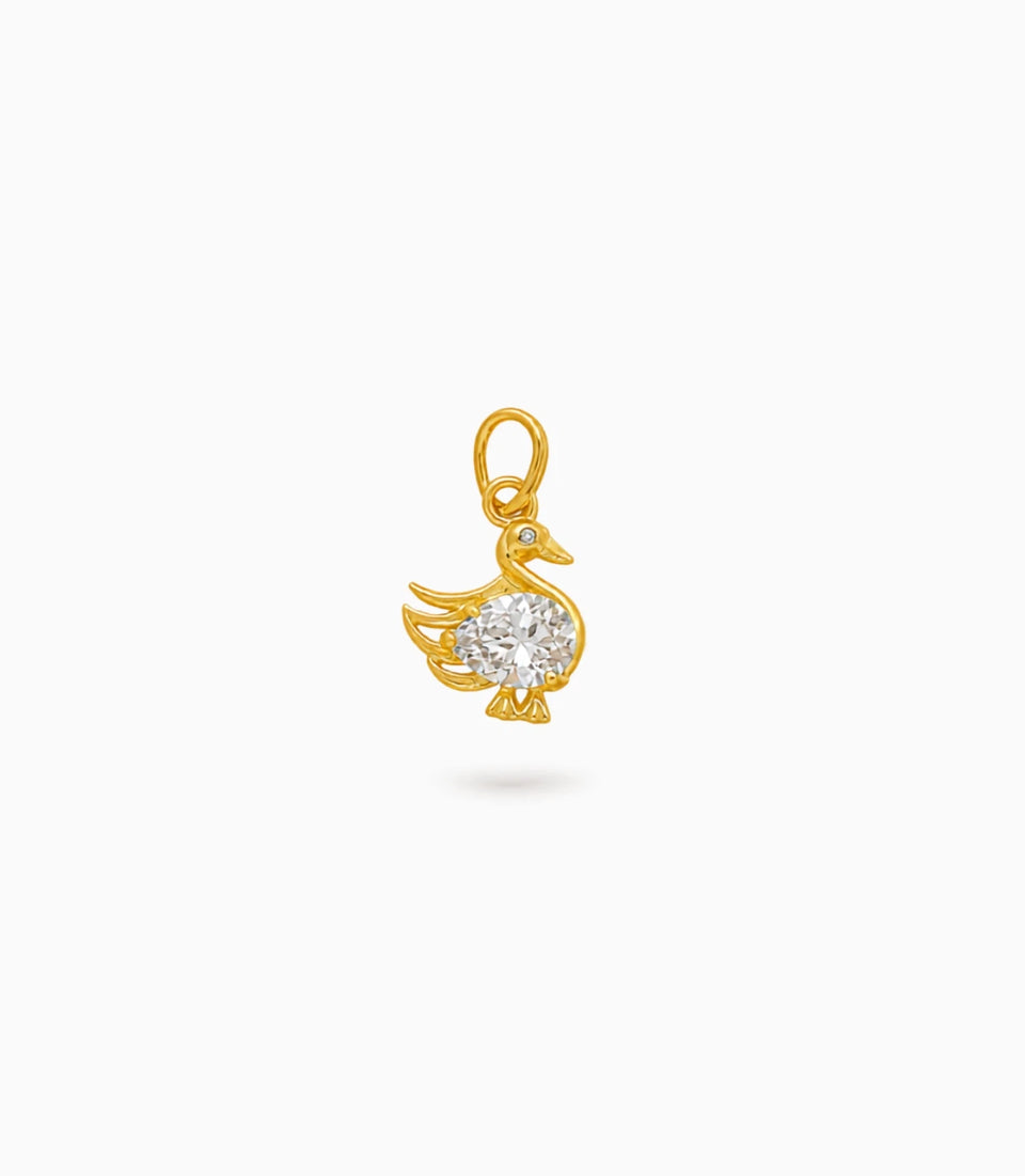 Gold Plated Bird AD Pendant