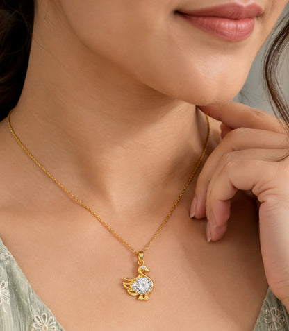 Gold Plated Bird AD Pendant