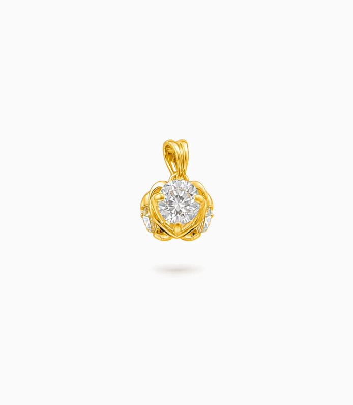 Gold Plated Shimmer AD Pendant