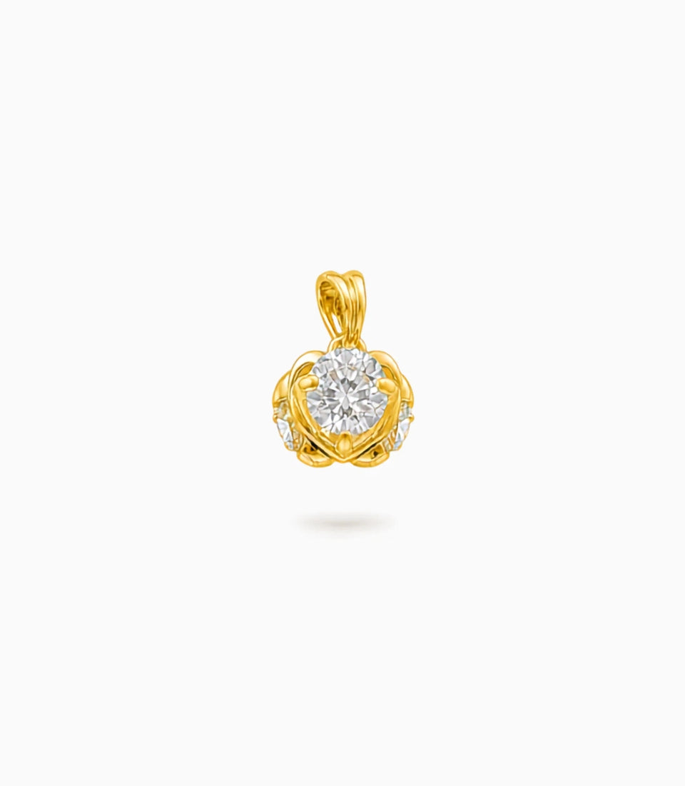 Gold Plated Shimmer AD Pendant