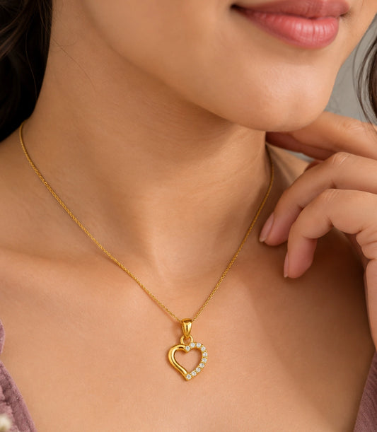 Gold Plated Love Pendant