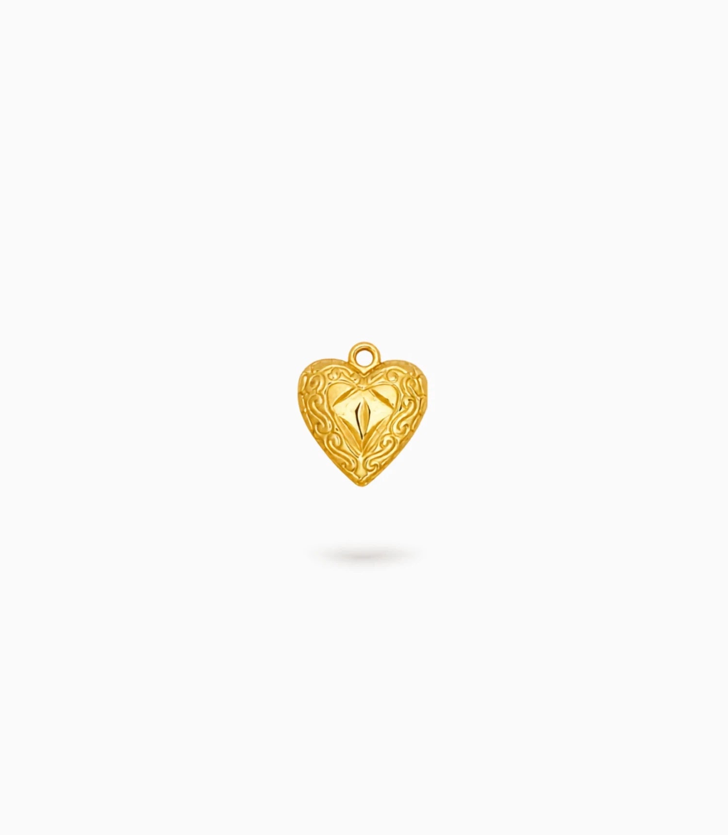Gold Plated Romance Heart Pendant