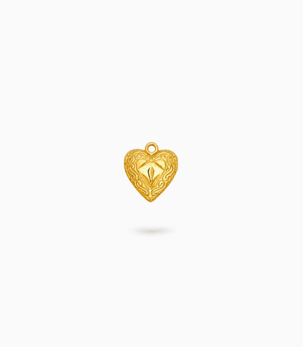 Gold Plated Romance Heart Pendant