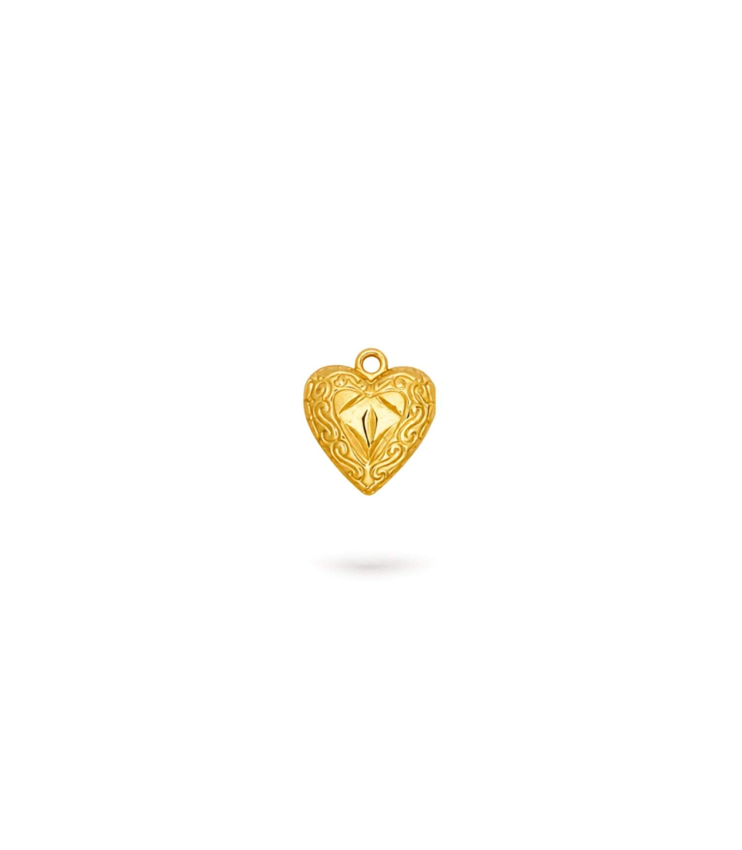 Gold Plated Romance Heart Pendant