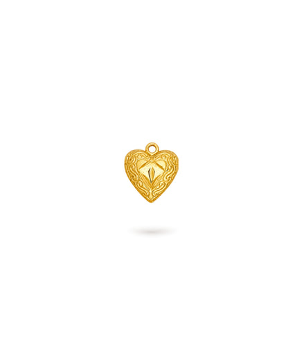 Gold Plated Romance Heart Pendant