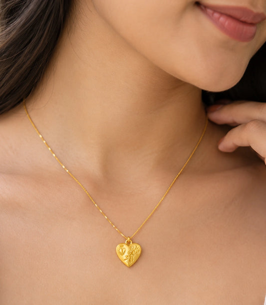 Gold Plated Sweetheart Pendant
