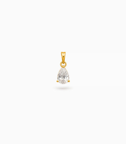 Gold Plated Pear AD Pendant