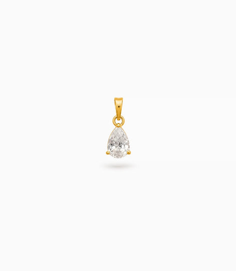 Gold Plated Pear AD Pendant