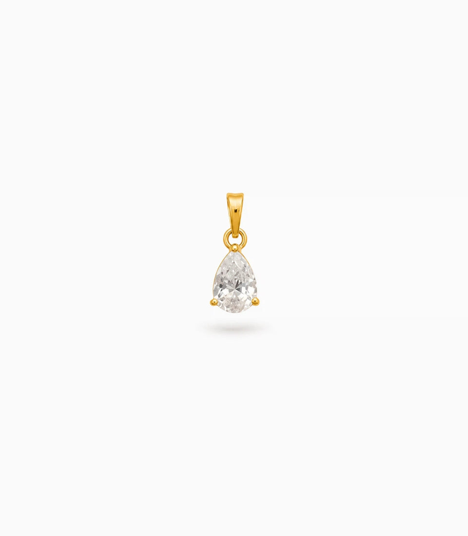 Gold Plated Pear AD Pendant