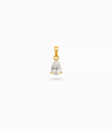 Gold Plated Pear AD Pendant