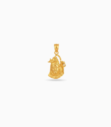 Gold Plated Shiva Pendant