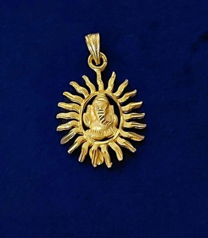 Gold Plated Lord Ganesha Pendant