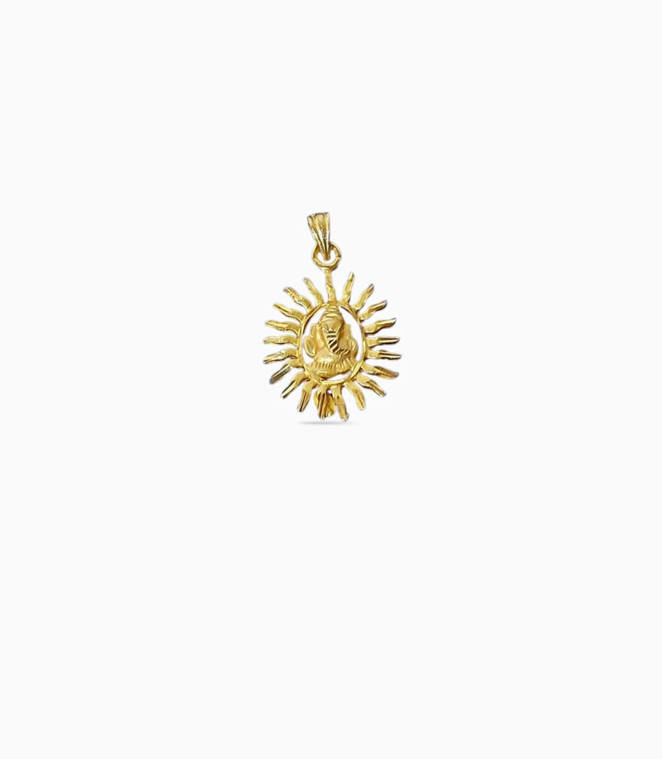 Gold Plated Lord Ganesha Pendant