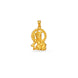 Gold Plated Krishna Pendant