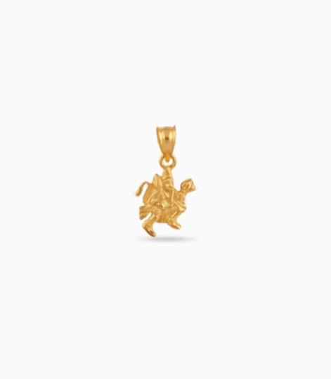 Gold Plated Lord Hanuman Ji Pendant