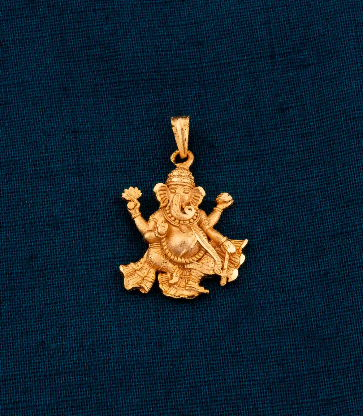 Gold Plated Ganesha Pendant