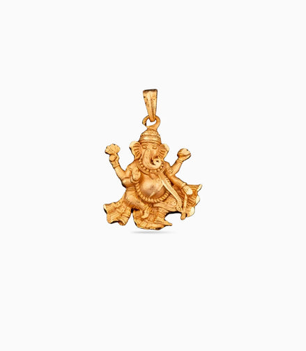 Gold Plated Ganesha Pendant