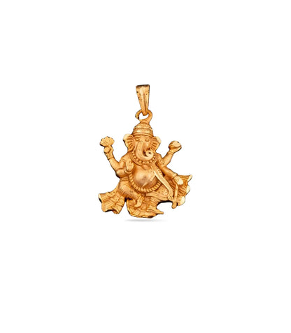 Gold Plated Ganesha Pendant
