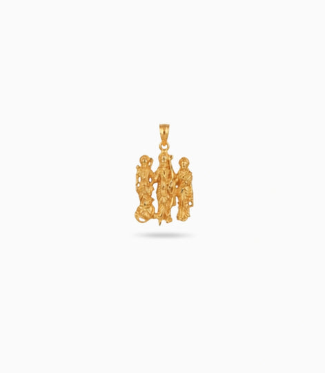 Gold Plated Lord Ram Pendant