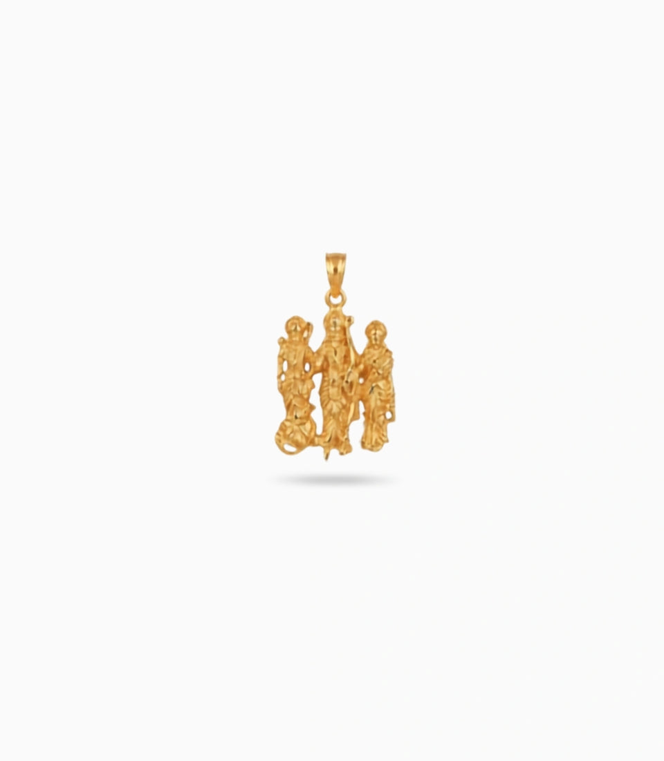 Gold Plated Lord Ram Pendant