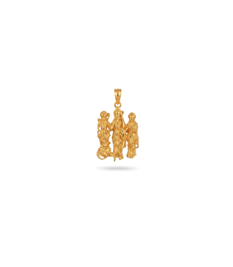Gold Plated Lord Ram Pendant