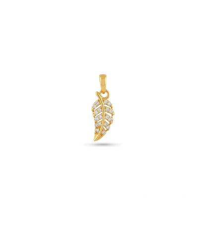 Gold Plated Petal Leaf Pendant