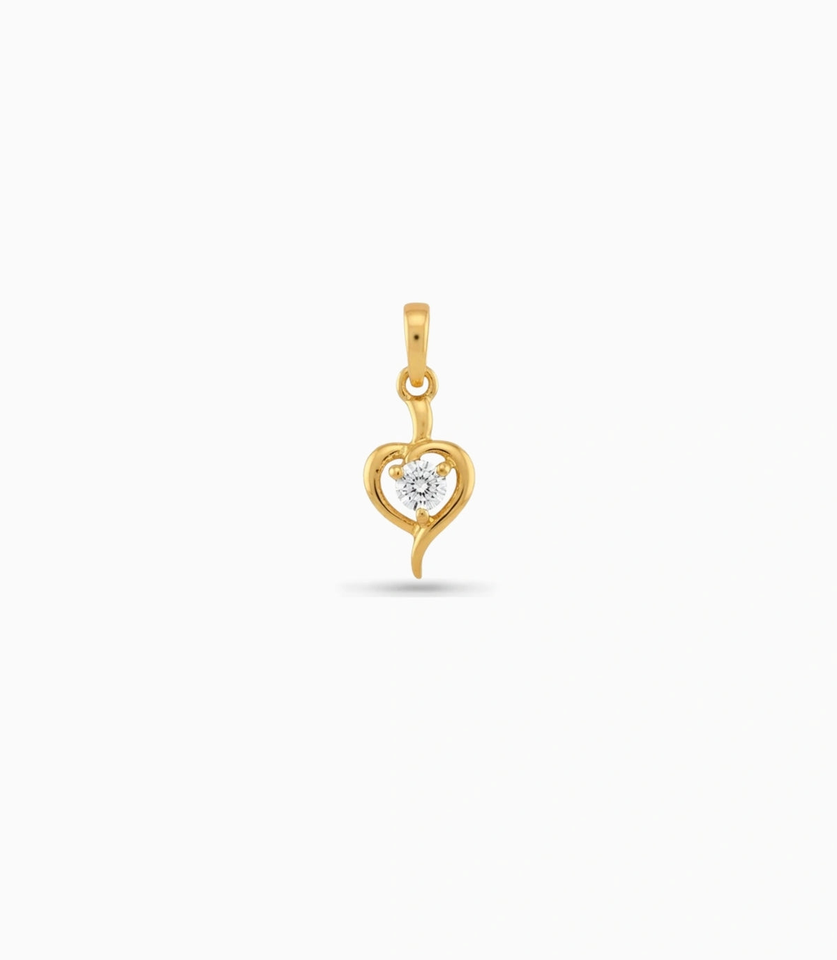 Gold Plated Designer Heart AD Pendant