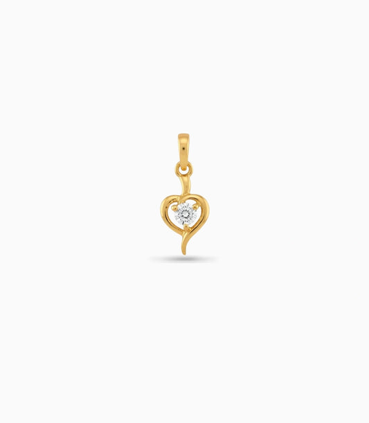 Gold Plated Designer Heart AD Pendant