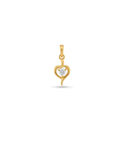 Gold Plated Designer Heart AD Pendant