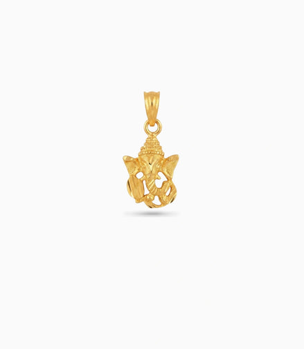 Gold Plated Spiritual Ganesh Pendant