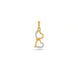 Gold Plated Double Heart AD Pendant