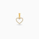 Gold Plated Heart AD Drop Pendant