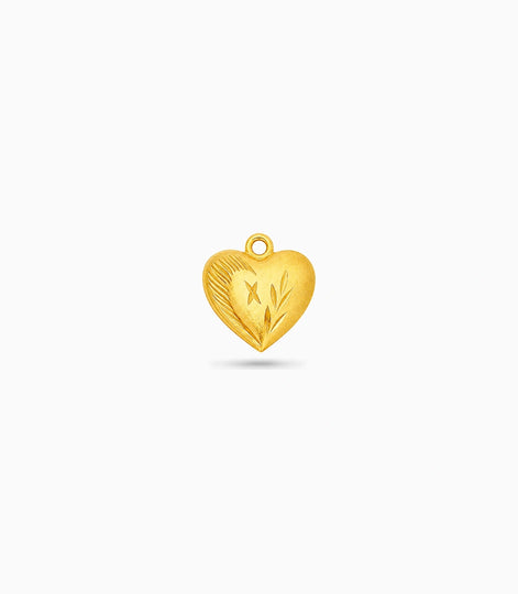 Gold Plated Stylish Heart Pendant