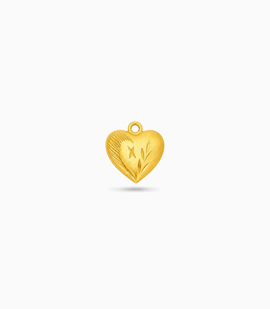 Gold Plated Stylish Heart Pendant
