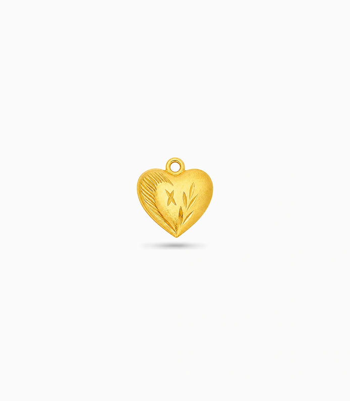 Gold Plated Stylish Heart Pendant